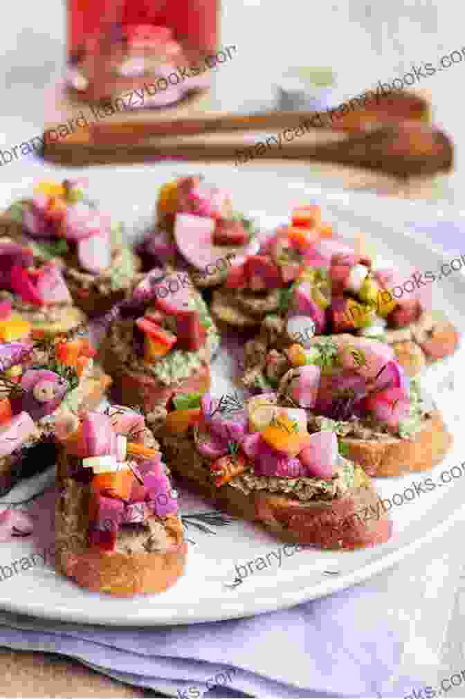 A Colorful Platter Of Appetizers, Including Bruschetta, Spring Rolls, And Dips Appetizers And Snacks Cookbook: No Fuss Recipes For Any Occasion