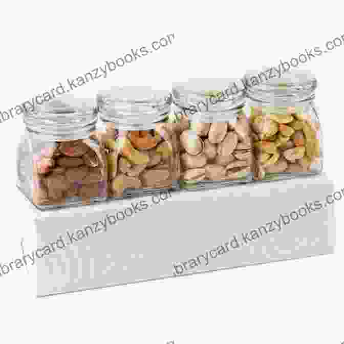 A Selection Of Nut Jelly Jars, Each Filled With A Different Type Of Nuts, Ranging From Almonds To Hazelnuts Jelly Cooking: Recipes For Fruit Nut And Quince Jelly: Cooking And Baking Dessert In A Quick And Easily Explained Way