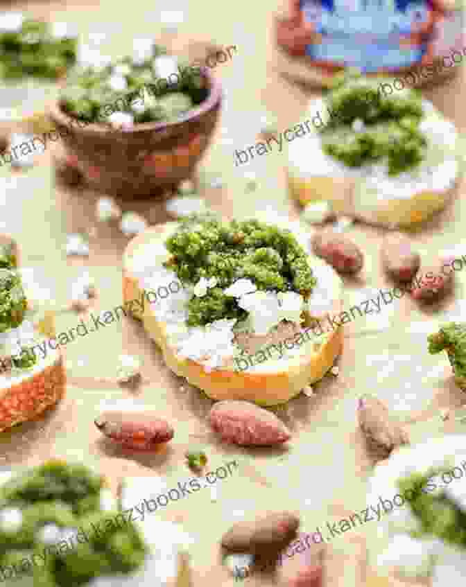 Appetizing Crostini With Fresh Herbs And Cheese 365 French Dinner Party Recipes: Best French Dinner Party Cookbook For Dummies