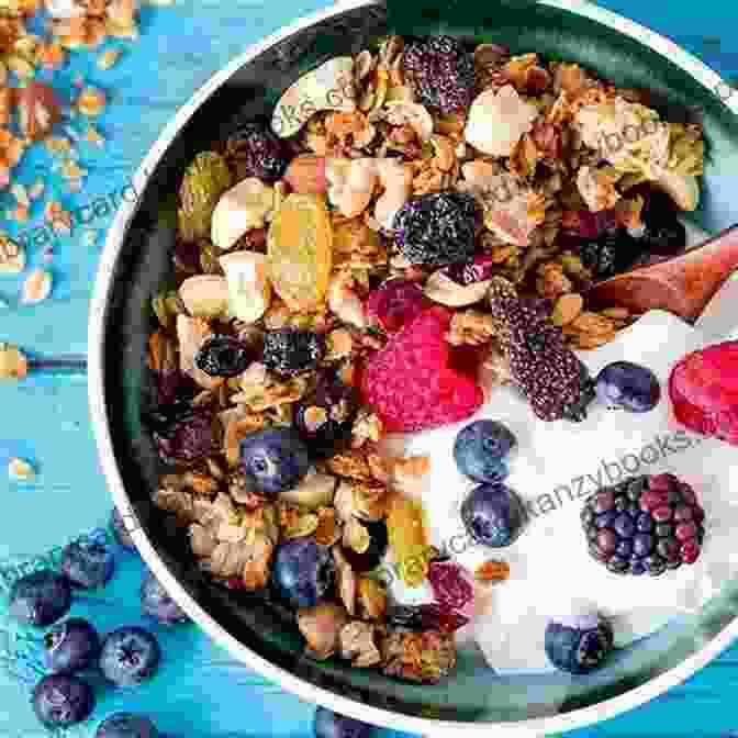 Fluffy Oatmeal With Colorful Berries And Crunchy Nuts Slow Cooker Perfection: 21 Of The Best Slow Cooker Recipes (Natural Food Healthy Recipes Crock Pot Recipes Caveman Diet Stone Age Food Clean Food)