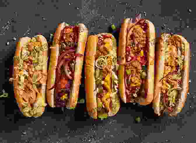 Hot Dogs With Various Toppings Hot Dog: A Global History (Edible)