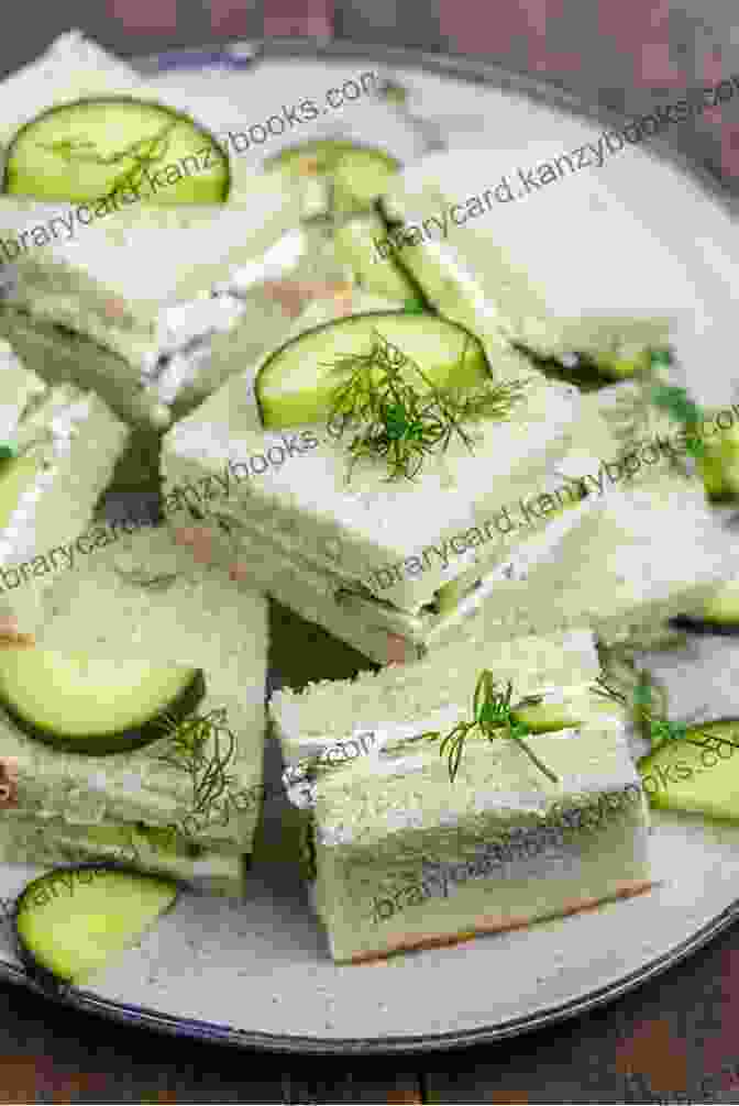 Refreshing Cucumber Sandwiches Adorned With Peppery Sprouts And Dill Oh 1001 Homemade Finger Food Recipes: A Homemade Finger Food Cookbook You Will Love