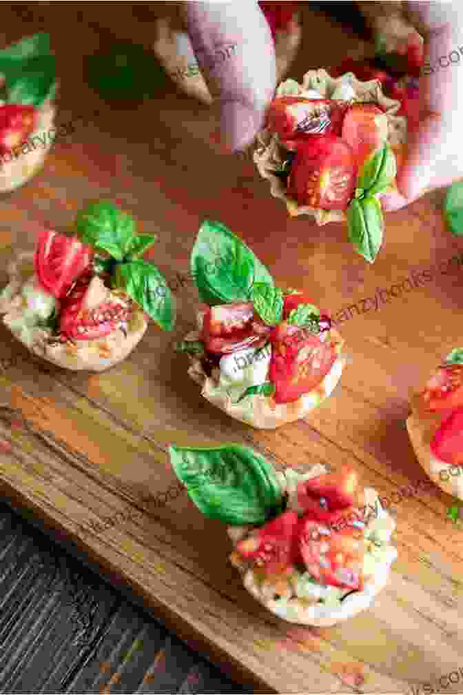 Vibrant Bruschetta Bites Topped With Fresh Tomatoes, Basil, And Feta Cheese Oh 1001 Homemade Finger Food Recipes: A Homemade Finger Food Cookbook You Will Love