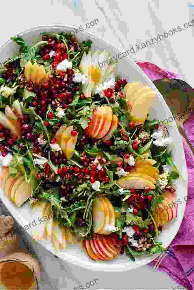 Vibrant Pomegranate Salad With Fresh Greens And Feta Cheese 20 Greatest Pomegranate Recipes (The Must Have Cookbook For Pomegranate Lovers)